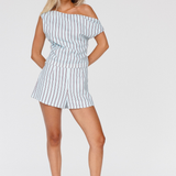 ARRIBA TOP - MINT STRIPED