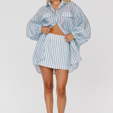 ROMY SKIRT - MINT STRIPED