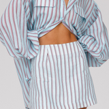ROMY SKIRT - MINT STRIPED