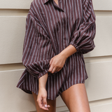CAPRESE PLAYSUIT - PINSTRIPE