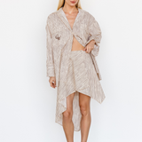 DAPHNE SKIRT - CINNAMON STRIPE