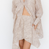 DAPHNE SKIRT - CINNAMON STRIPE