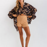 SPRINTER SHORTS - KNIT CARAMELLO