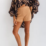 SPRINTER SHORTS - KNIT CARAMELLO