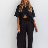 CORFU PANTS - BLACK