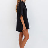 RAE PLAYSUIT - BLACK