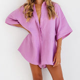 RAE PLAYSUIT - ORCHID