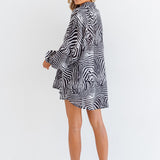 LILLIAN SHIRT - ZEBRA PRINT