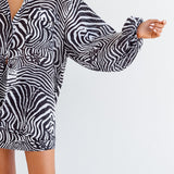 LILLIAN SHIRT - ZEBRA PRINT