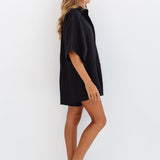 RAE PLAYSUIT - BLACK