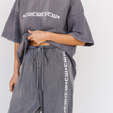 CW LOUNGE PANTS - GREY STONEWASH