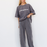 CW LOUNGE TEE - GREY STONEWASH
