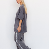 CW LOUNGE TEE - GREY STONEWASH