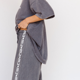 CW LOUNGE TEE - GREY STONEWASH