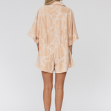 RAE PLAYSUIT - CHAMPAGNE TERRY