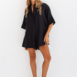RAE PLAYSUIT - BLACK