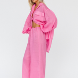 CORFU PANTS - ELECTRIC BLUSH