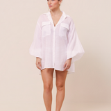LILLIAN SHIRT - WHITE RAMIE