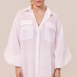 LILLIAN SHIRT - WHITE RAMIE