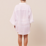 LILLIAN SHIRT - WHITE RAMIE