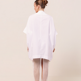 ISLA MESH PENCIL SKIRT - WHITE