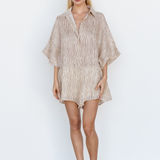 RAE PLAYSUIT - CINNAMON STRIPE