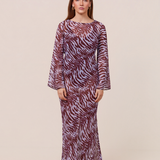 SADDIE DRESS - INDIGO MUSE ANIMAL PRINT