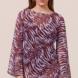 SADDIE DRESS - INDIGO MUSE ANIMAL PRINT