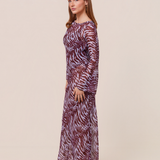 SADDIE DRESS - INDIGO MUSE ANIMAL PRINT