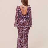 SADDIE DRESS - INDIGO MUSE ANIMAL PRINT