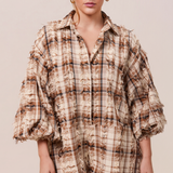 CAPRESE PLAYSUIT - BISCOTTI PLAID