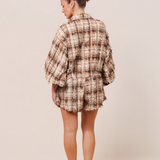 CAPRESE PLAYSUIT - BISCOTTI PLAID