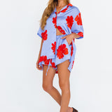 BLAIR SHIRT - HIBISCUS HAZE