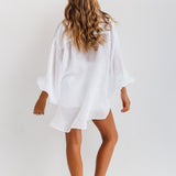 LILLIAN SHIRT - WHITE RAMIE