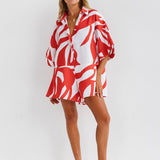 RAE PLAYSUIT - CHILLI