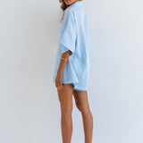 RAE PLAYSUIT - TROPICOLA BLUE