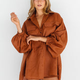 LILLIAN SHIRT - CHAI