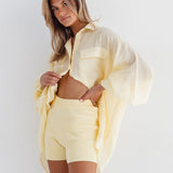 SPRINTER SHORTS - KNIT LIMONCELLO