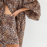 LILLIAN SHIRT - LEOPARD PRINT