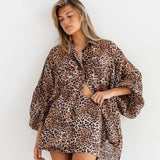 ROMY SKIRT - LEOPARD PRINT