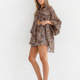 ROMY SKIRT - LEOPARD PRINT