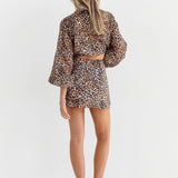 ROMY SKIRT - LEOPARD PRINT