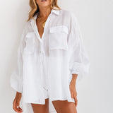 LILLIAN SHIRT - WHITE RAMIE